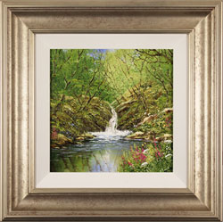 Terry Evans, Original oil painting on canvas, Janet's Foss, North Yorkshire Medium image. Click to enlarge