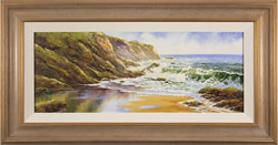 Terry Evans, Original oil painting on canvas, Crashing Waves Medium image. Click to enlarge