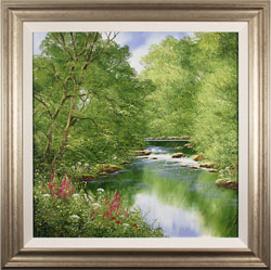 Terry Evans, Original oil painting on canvas, Quiet of the Wood Medium image. Click to enlarge