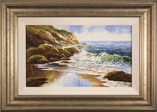 Terry Evans, Original oil painting on panel, Crashing Tides