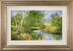 Terry Evans, Original oil painting on canvas, Peaceful Midsummer  Medium image. Click to enlarge