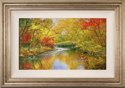Terry Evans, Original oil painting on canvas, Autumn Reflections  Medium image. Click to enlarge