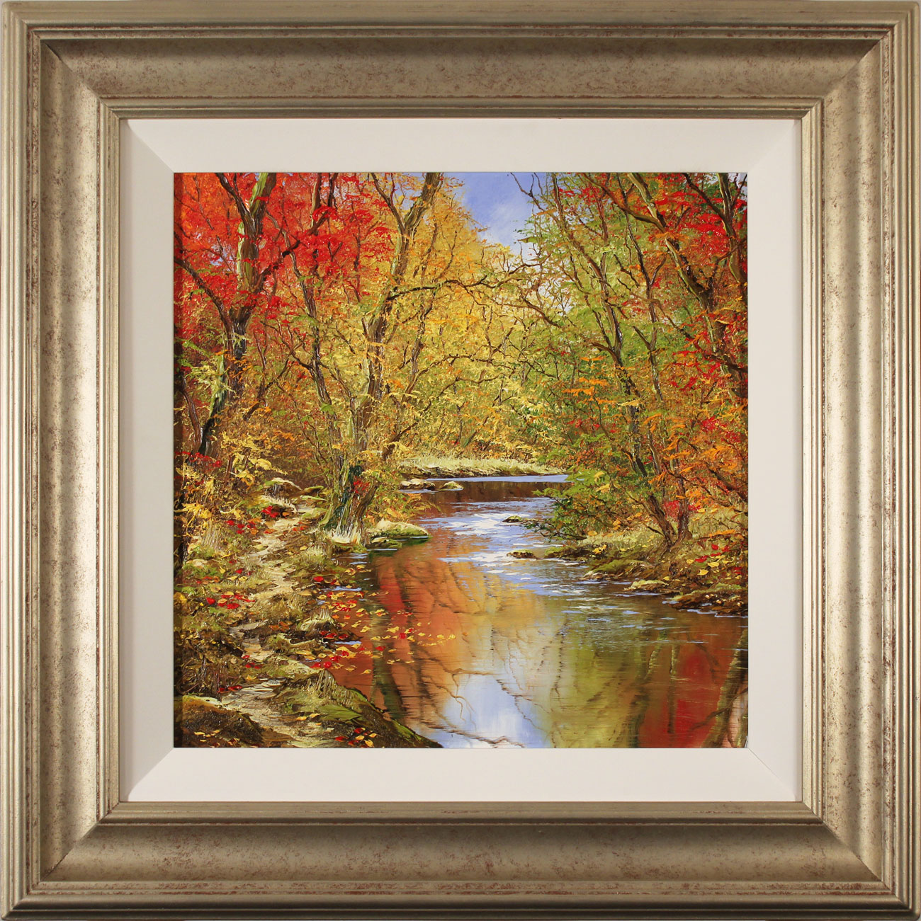 Terry Evans, Original oil painting on canvas, Autumn Trail