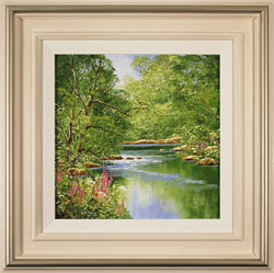 Terry Evans, Original oil painting on canvas, Woodland Stream Medium image. Click to enlarge