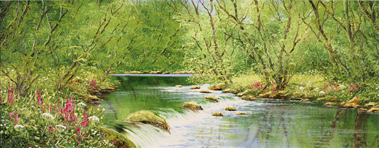 Terry Evans, Original oil painting on canvas, Song of the Wood