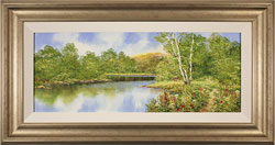 Terry Evans, Original oil painting on canvas, Waterside Walk Medium image. Click to enlarge