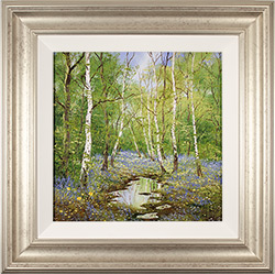 Terry Evans, Original oil painting on canvas, The Bluebell Wood Medium image. Click to enlarge