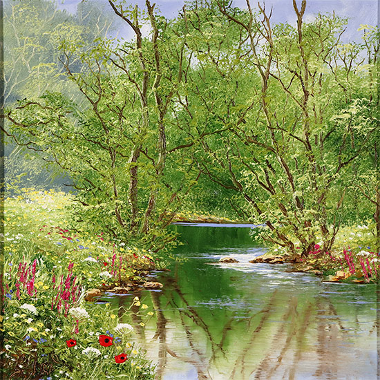Terry Evans, Original oil painting on canvas, Summer Symphony No frame image. Click to enlarge