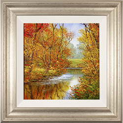 Terry Evans, Original oil painting on canvas, Red and Gold Medium image. Click to enlarge