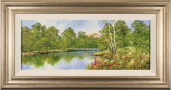 Terry Evans, Original oil painting on canvas, Waterside Walk Medium image. Click to enlarge