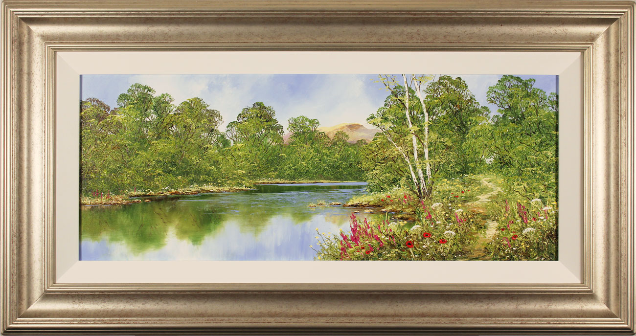 Terry Evans, Original oil painting on canvas, Waterside Walk
