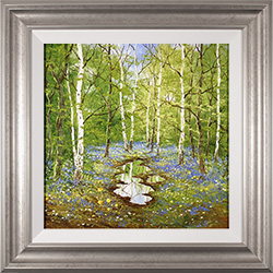 Terry Evans, Original oil painting on canvas, The Bluebell Wood Medium image. Click to enlarge