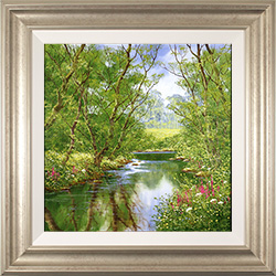 Terry Evans, Original oil painting on canvas, Beyond the Stream Medium image. Click to enlarge