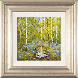 Terry Evans, Original oil painting on panel, Spring Bluebells Medium image. Click to enlarge
