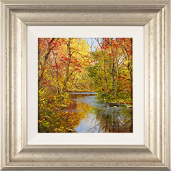 Terry Evans, Original oil painting on panel, Autumn Wood Medium image. Click to enlarge
