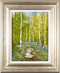 Terry Evans, Original oil painting on canvas, The Bluebell Wood Medium image. Click to enlarge