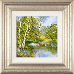 Terry Evans, Original oil painting on canvas, Summer by the Beck