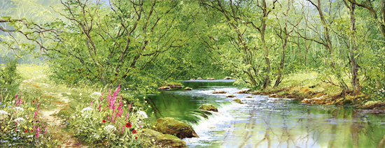 Terry Evans, Original oil painting on canvas, Return of Spring, Yorkshire Dales