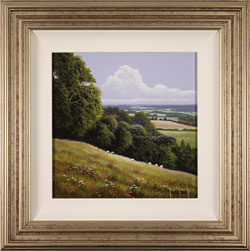 Terry Grundy, Original oil painting on panel, Summer Pastures Medium image. Click to enlarge