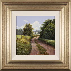 Terry Grundy, Original oil painting on panel, Country Lane Medium image. Click to enlarge