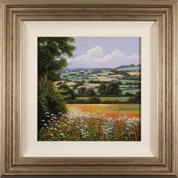 Terry Grundy, Original oil painting on panel, Patchwork of the Yorkshire Wolds Medium image. Click to enlarge