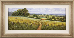 Terry Grundy, Original oil painting on panel, Summer Pastures Medium image. Click to enlarge