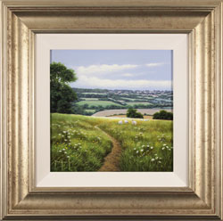 Terry Grundy, Original oil painting on panel, Summer Pasture Medium image. Click to enlarge