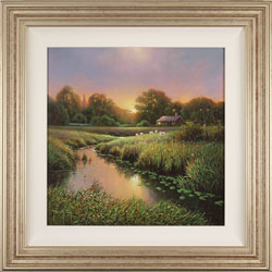 Terry Grundy, Original oil painting on panel, Summer's Evensong Medium image. Click to enlarge
