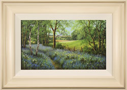 Terry Grundy, Original oil painting on panel, Woodland Bluebells Medium image. Click to enlarge