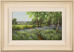 Terry Grundy, Original oil painting on panel, Carpet of Bluebells Medium image. Click to enlarge