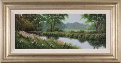 Terry Grundy, Original oil painting on panel, Calm of the River Medium image. Click to enlarge