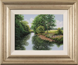 Terry Grundy, Original oil painting on panel, Midsummer Tranquillity Medium image. Click to enlarge