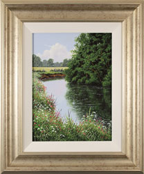Terry Grundy, Original oil painting on panel, The River Eden Medium image. Click to enlarge