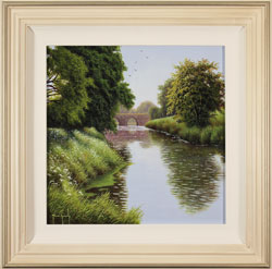 Terry Grundy, Original oil painting on panel, Summer by the River Medium image. Click to enlarge