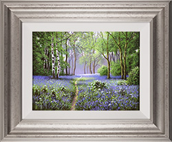 Terry Grundy, Original oil painting on panel, Secrets of the Bluebell Wood Medium image. Click to enlarge