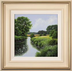 Terry Grundy, Original oil painting on panel, The River Wharfe Medium image. Click to enlarge