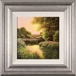 Terry Grundy, Original oil painting on panel, Summer Evensong Medium image. Click to enlarge