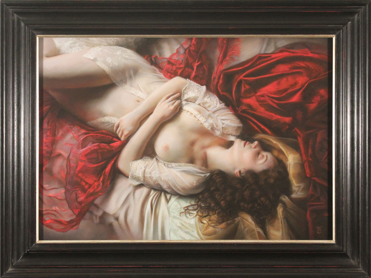 Tina Spratt, Pastel, Red and Gold