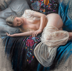 Tina Spratt, Pastel, Quiet Moments Medium image. Click to enlarge