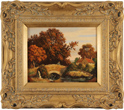 Vincent Selby, Original oil painting on panel, Autumn, One of a Set of 'Four Seasons' Medium image. Click to enlarge