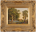 Vincent Selby, Original oil painting on panel, Autumn, One of a Set of 'Four Seasons'