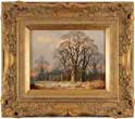Vincent Selby, Original oil painting on panel, Winter, One of a Set of 'Four Seasons' Medium image. Click to enlarge