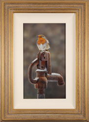 Wayne Westwood, Original oil painting on panel, Morning Visitor Medium image. Click to enlarge