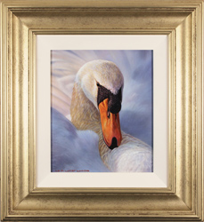 Wayne Westwood, Original oil painting on panel, Swan Medium image. Click to enlarge