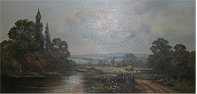 Wendy Reeves, Oil on canvas, River Scene Medium image. Click to enlarge
