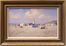 William Heytman, Original oil painting on canvas, Beach Scene Medium image. Click to enlarge